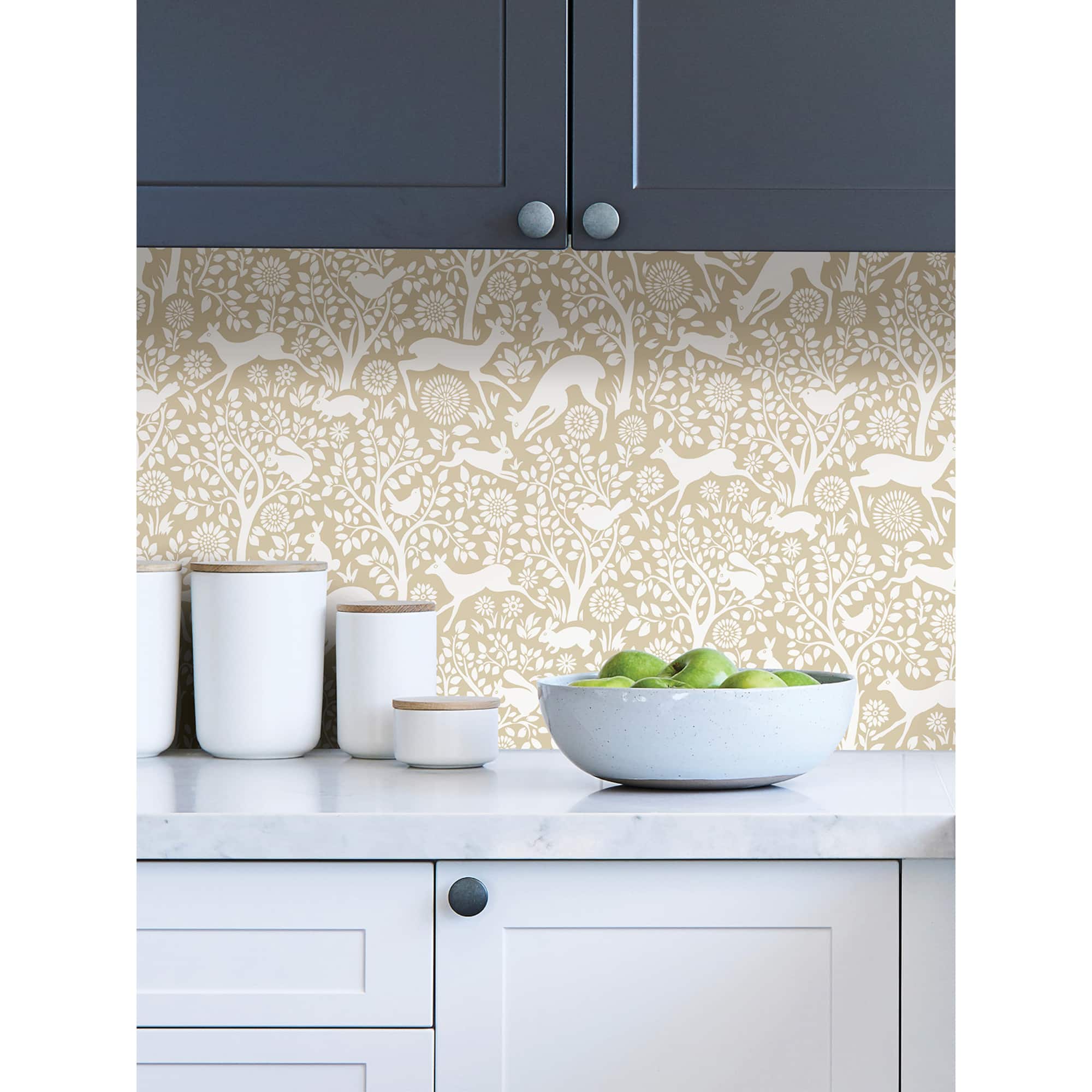 NuWallpaper Cream Merriment Peel & Stick Wallpaper